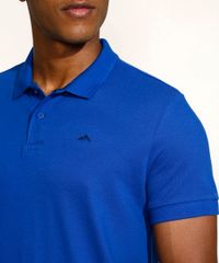 Polo-Masculina-Tradicional-Basica-em-Piquet-com-Bordado-Manga-Curta-Azul-9967087-Azul_4