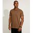 Polo-Masculina-Tradicional-Basica-em-Piquet-com-Bordado-Manga-Curta-Marrom-9967087-Marrom_1