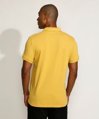 Polo-Masculina-Tradicional-Basica-em-Piquet-com-Bordado-Manga-Curta-Mostarda-9967087-Mostarda_2