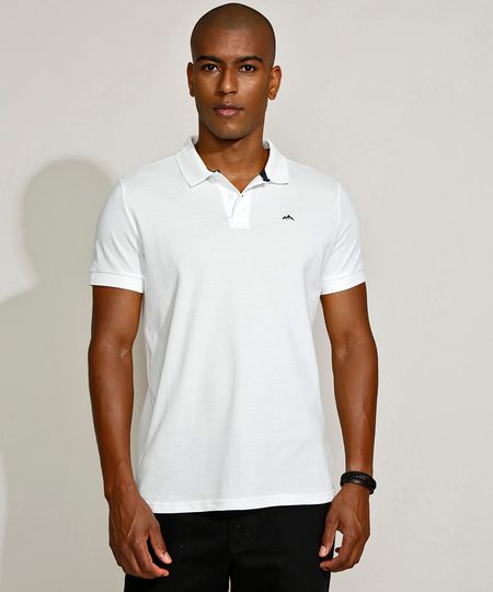 Polo-Masculina-Tradicional-Basica-em-Piquet-com-Bordado-Manga-Curta-Off-White-9967087-Off_White_1