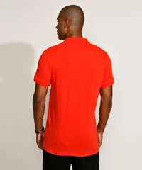 Polo-Masculina-Tradicional-Basica-em-Piquet-com-Bordado-Manga-Curta-Vermelho-Claro-9967087-Vermelho_Claro_2