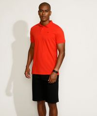 Polo-Masculina-Tradicional-Basica-em-Piquet-com-Bordado-Manga-Curta-Vermelho-Claro-9967087-Vermelho_Claro_3
