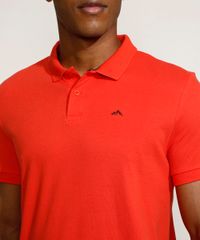 Polo-Masculina-Tradicional-Basica-em-Piquet-com-Bordado-Manga-Curta-Vermelho-Claro-9967087-Vermelho_Claro_4