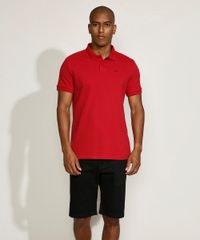 Polo-Masculina-Tradicional-Basica-em-Piquet-com-Bordado-Manga-Curta-Vermelho-Escuro-9967087-Vermelho_Escuro_3