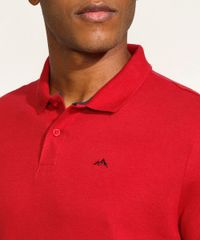 Polo-Masculina-Tradicional-Basica-em-Piquet-com-Bordado-Manga-Curta-Vermelho-Escuro-9967087-Vermelho_Escuro_4