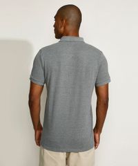 Polo-Masculina-Tradicional-Basica-com-Bordado-Manga-Curta-Cinza-Mescla-9967417-Cinza_Mescla_2