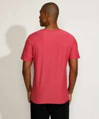 Camiseta-Masculina-com-Bolso-Manga-Curta-Gola-Careca-Vermelho-Claro-9970515-Vermelho_Claro_2