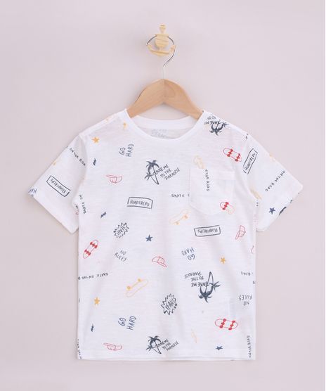 Camiseta-Infantil-Estampado-com-Bolso-Manga-Curta-Off-White-9955384-Off_White_1