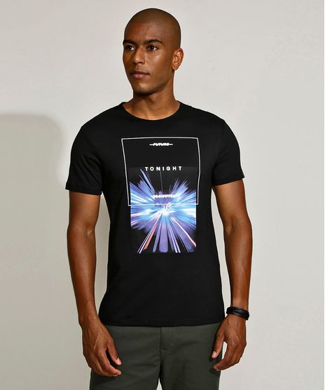 Camiseta-Masculina--Tonight--Manga-Curta-Gola-Careca-Preta-9965804-Preto_1