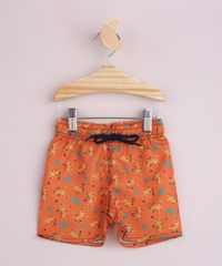 Short-Infantil-Surf-Estampado-de-Tigres-Cos-com-Cordao-Laranja-9960873-Laranja_1
