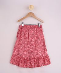 Saia-Infantil-Midi-Estampada-de-Folhas-com-Laco-e-Babado-Vermelha-9964802-Vermelho_2