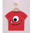 Camiseta-Infantil-Monstrinho-Aveludado-Manga-Curta-com-Dobra-Vermelho-9965777-Vermelho_1