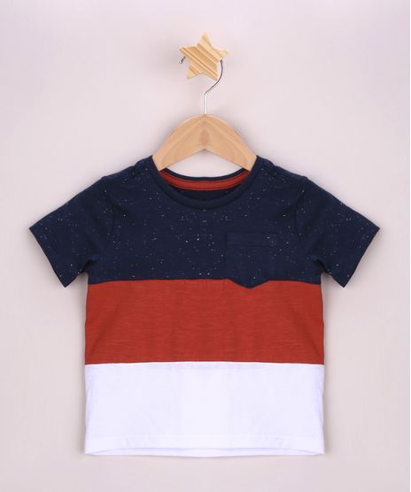 Camiseta-Infantil-com-Recortes-e-Bolsinho-Manga-Curta--Azul-Marinho-9965791-Azul_Marinho_1