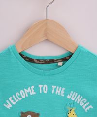 Camiseta-Infantil-Flame--welwcome-to-the-jungle--Bichos-Manga-Curta--Verde-9963809-Verde_4