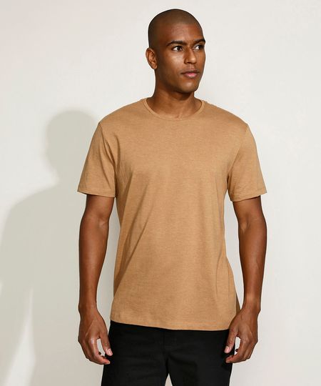 Camiseta-Masculina-Manga-Curta-Gola-Careca-Marrom-Claro-9602030-Marrom_Claro_1 Camiseta-Masculina-Manga-Curta-Gola-Careca-Marrom-Claro-9602030-Marrom_Claro_1
