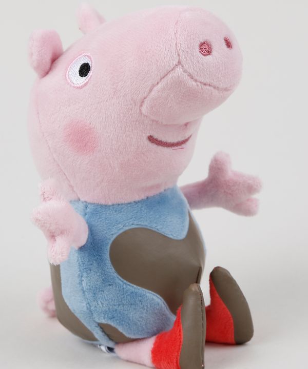 Pelúcia Infantil George Pig Rosa Único