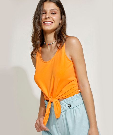 Regata-Feminina-Basica-Cropped-com-No-Decote-Redondo-Laranja-9660276-Laranja_1