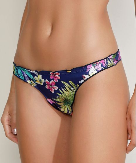 Biquini-Calcinha-Tanga-Levanta-Bumbum-Estampado-Floral-Aquarelado-com-Protecao-UV50--Azul-Marinho-9956317-Azul_Marinho_1