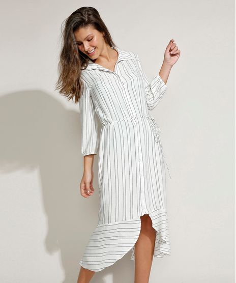Vestido-Chemise-Saida-de-Praia-Midi-Listrado-com-Linho-e-Amarracao-Manga-7-8-Off-White-9957546-Off_White_1