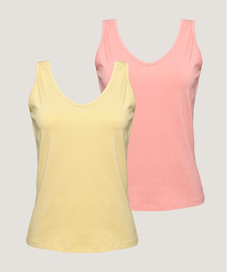 Kit-de-2-Regatas-Femininas-Basicas-Alca-Larga-Decote-V-Multicor-9963763-Multicor_1