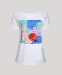 T-Shirt-Feminina-Mindset-Pintura-Abstrata-Manga-Curta-Decote-Redondo-Off-White-9955875-Off_White_5