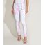 Calca-de-Sarja-Feminina-Sawary-Cigarrete-Cintura-Alta-Estampada-Tie-Dye-com-Faixa-para-Amarrar-Rosa-9974039-Rosa_1