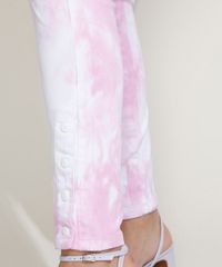 Calca-de-Sarja-Feminina-Sawary-Cigarrete-Cintura-Alta-Estampada-Tie-Dye-com-Faixa-para-Amarrar-Rosa-9974039-Rosa_5