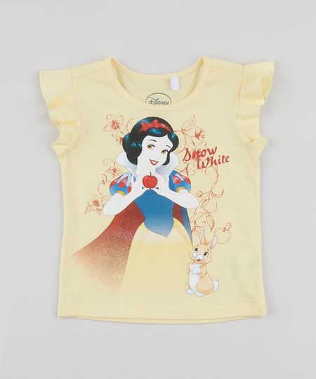Blusa-Infantil-Branca-de-Neve-Manga-Curta-com-Babados-Amarela-9953936-Amarelo_1
