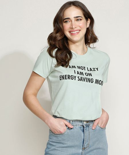 T-Shirt-Feminina-Mindset--Energy-Saving-Mode--Manga-Curta-Decote-Redondo-Verde-9937841-Verde_1
