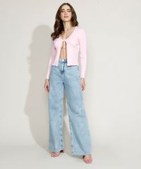Cardigan-de-Trico-Feminino-Mindset-com-Amarracao-Decote-Redondo-Rosa-Claro-9970770-Rosa_Claro_3