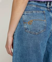 Calca-Jeans-Feminina-Equivoco-Wide-Reta-Cintura-Alta-Marmorizada-Azul-Medio-9974616-Azul_Medio_5