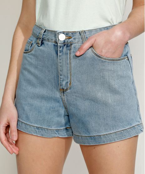 Short-Jeans-Feminino-Equivoco-Cintura-Alta-Azul-Medio-9974622-Azul_Medio_1