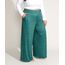 Calca-Feminina-Plus-Size-Mindset-Pantalona-Cintura-Alta-Estampada-de-Poa-com-Bolsos-Verde-9970769-Verde_1