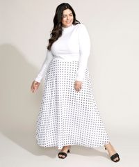 Saia-de-Tule-Feminina-Plus-Size-Mindset-Longa-Estampada-de-Poa-Branca-9970758-Branco_3