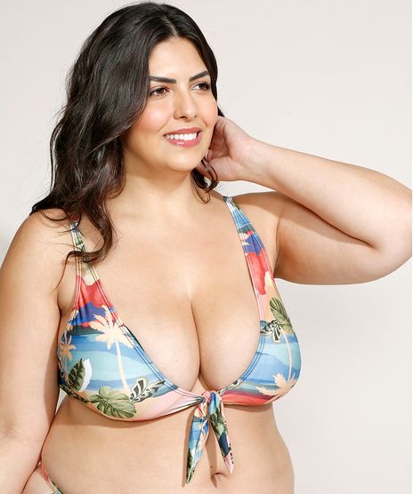 Biquini-Top-Plus-Size-Triangulo-Estampado-Por-do-Sol-com-Bojo-Removivel-e-Protecao-UV50--Multicor-9958155-Multicor_1