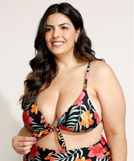 Biquini-Top-Plus-Size-Cortininha-Estampado-Floral-com-Bojo-Removivel-e-Protecao-UV50--Preto-9958163-Preto_1