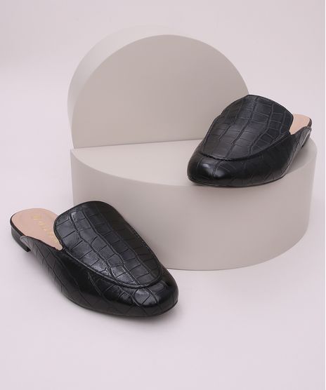 Mule-Feminino-Via-Uno-Bico-Redondo-Croco-Preto-9971487-Preto_1