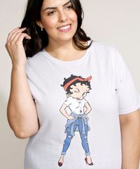 Blusa-Feminina-Plus-Size-Betty-Boop-Manga-Curta-Decote-Redondo-Lilas-9967441-Lilas_2