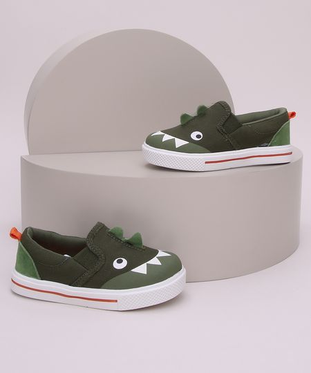Tenis-Infantil-Slp-On-Dinossauro-Verde-9964224-Verde_1 Tenis-Infantil-Slp-On-Dinossauro-Verde-9964224-Verde_1