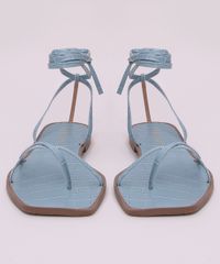 Rasteirinha-Feminina-Oneself-Croco-Tiras-Finas-para-Amarrar-Azul-9964269-Azul_5