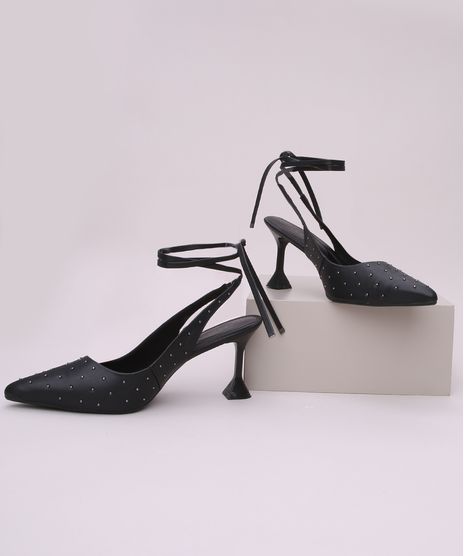 Scarpim-Feminino-Oneself-Salto-Medio-Taca-Bico-Fino-com-Tachas-e-Tira-para-Amarrar-Preto-9965613-Preto_1