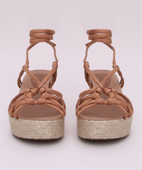 sandalias anabelas salto medio