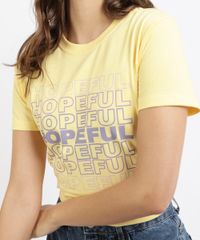 T-Shirt-Feminina-Mindset--Hopeful--Manga-Curta-Decote-Redondo-Amarela-9965362-Amarelo_4
