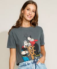 Blusa-Feminina-Popeye-e-Olivia-Palito-Manga-Curta-Decote-Redondo-Chumbo-9967628-Chumbo_1