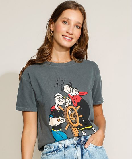 Blusa-Feminina-Popeye-e-Olivia-Palito-Manga-Curta-Decote-Redondo-Chumbo-9967628-Chumbo_1
