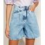 Bermuda-Jeans-Feminina-Cintura-Super-Alta-Marmorizada-com-Pregas-Azul-Claro-9970697-Azul_Claro_1