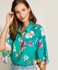 Camisa-Feminina-Cropped-Estampada-Floral-Tigre-Manga-Curta-Ampla-Verde-Agua-9947453-Verde_Agua_1