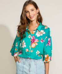 Camisa-Feminina-Cropped-Estampada-Floral-Tigre-Manga-Curta-Ampla-Verde-Agua-9947453-Verde_Agua_4
