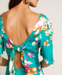 Vestido-Feminino-Curto-Estampado-Floral-Tigre-com-No-Manga-Curta-Ampla-Verde-Agua-9947524-Verde_Agua_6