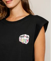 Regata-Muscle-Tee-Feminina-Betty-Boop--Fight-Like-Betty--com-Ombreiras-Decote-Redondo-Preta-9967638-Preto_2